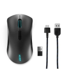 Mouse gamer inalambrico Lenovo M600 Legion, BT5.0 / 2.4GHz / USB 2.0 / hasta 16000 DPI / RGB / Negro