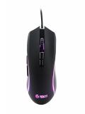 Mouse óptico Teros TE-5160N, 6400dpi, RGB, USB, 7 botones, presentación en Colgador