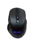 Mouse óptico gamer TEROS TE-5168N, 7 botones, 6400 DPI, RGB, negro