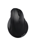 Mouse Teros TE-5169N, Inalámbrico Doble Modo: 2.4GBluetooth, 2400 DPI, Vertical, Negro