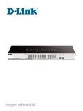 Switch D-Link DGS-1210 Series, Capa L2 / L3, 24 RJ-45 GbE, 2 puertos SFP 1GbE.