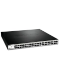 Switch D-Link DGS-1210-52MP, 48 LAN GbE PoE, 4 SFP, Capa 2  /  3.