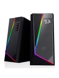 Parlantes de escritorio Redragon GS520, 2.0-canales, Retroiluminacion LED RGB, USB, 3.5mm