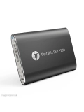 Disco duro externo estado sólido HP P500, 500GB, USB 3.1 Tipo-C, Negro.