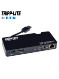Tripp Lite series Estación de conexión Mini USB 3.x (5 Gbps) con HDMI y vídeo VGA, GbE