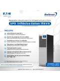 UPS Trifasico Eaton 15kVA, con 1 string de baterias internas (1x36x9Ah)