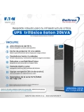 UPS Trifasico Eaton 20kVA, con 2 strings de baterias internas (2x32x7Ah)