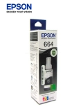 Botella de tinta EPSON T664120, color negro, contenido 70ml, para impresoras EPSON L200.