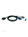 Cable para KVM Tripp-Lite P780-006, HD15  /  USB  /  PS / 2 (Teclado / Mouse), 1.83 mts.