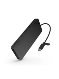 Hub de puertos portatil Lenovo, delgado, Interfaz: USB-C, Color Eclipse Black (Negro)