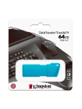 Memoria Flash USB DataTraveler Exodia M, 64GB USB 3.2 Gen 1 (Tipo-A) Neon Aqua Blue (Azul)