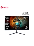 Monitor curvo gaming TEROS TE-2787G, 27" FHD VA, 180Hz, 1ms, HDMI, DP, Audio out