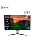 Monitor curvo TEROS TE-2734S, 27" FHD VA, 144HZ, 1MS, HDMI, DP, Audio out