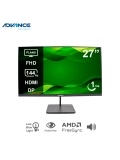 Monitor plano ADVANCE ADV-2755S, 27" FHD IPS, 144Hz, 1ms, HDMI, DP, Audio Out, Parlantes