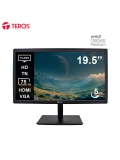 Monitor plano TEROS TE-1916S, 19.5" HD TN, 75Hz, 5ms, HDMI, VGA, Audio out, Parlantes