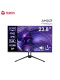 Monitor plano TEROS TE-2417S, 23.8" FHD IPS, 144Hz, 1ms, HDMI, DP, Audio out, Parlantes