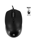 Mouse óptico TEROS TE-1222S, 800-1200-1600 DPI, USB, 4 botones