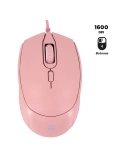 Mouse Óptico Teros TE-1226S, 800-1200-1600 DPI, USB, 4 Botones, Color Rosado