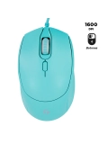 Mouse óptico TEROS TE-1227S, 800-1200-1600 DPI, USB, 4 botones, color verde