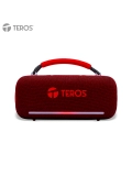 Parlante Inalámbrico Teros Vibe VB-6049R, 60W, BT 5.3, 4000 MAH, USB, Luces LED, Rojo