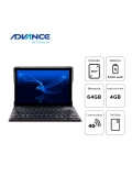 Tablet Advance SmartPad SP5706 Teclado, 10.1" WXGA IPS, 4GB RAM, 64GB, Android 13