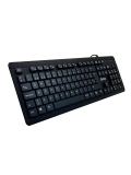 Teclado lavable TEROS TE-4065N, IPX7, USB, negro