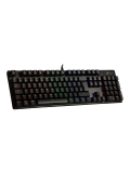 Teclado mecánico TE-4068G, retroiluminación rainbow, USB 2.0, español, color negro