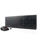 Teclado Mouse Lenovo, Inalámbrico, Color Negro, (Kit Combo)
