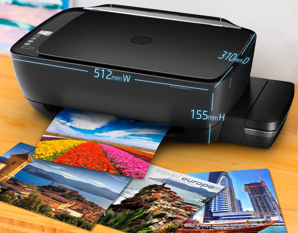 impresora multifuncional de tinta continua HP Ink Tank Wireless 415 impresiones brillantes